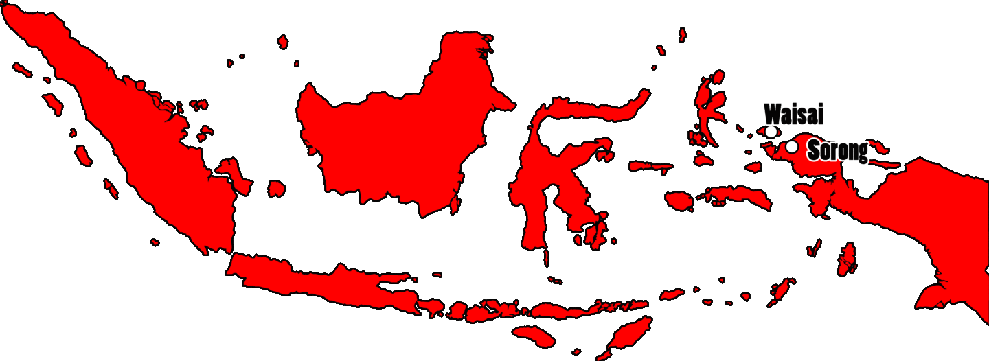 mapa de Indonesia