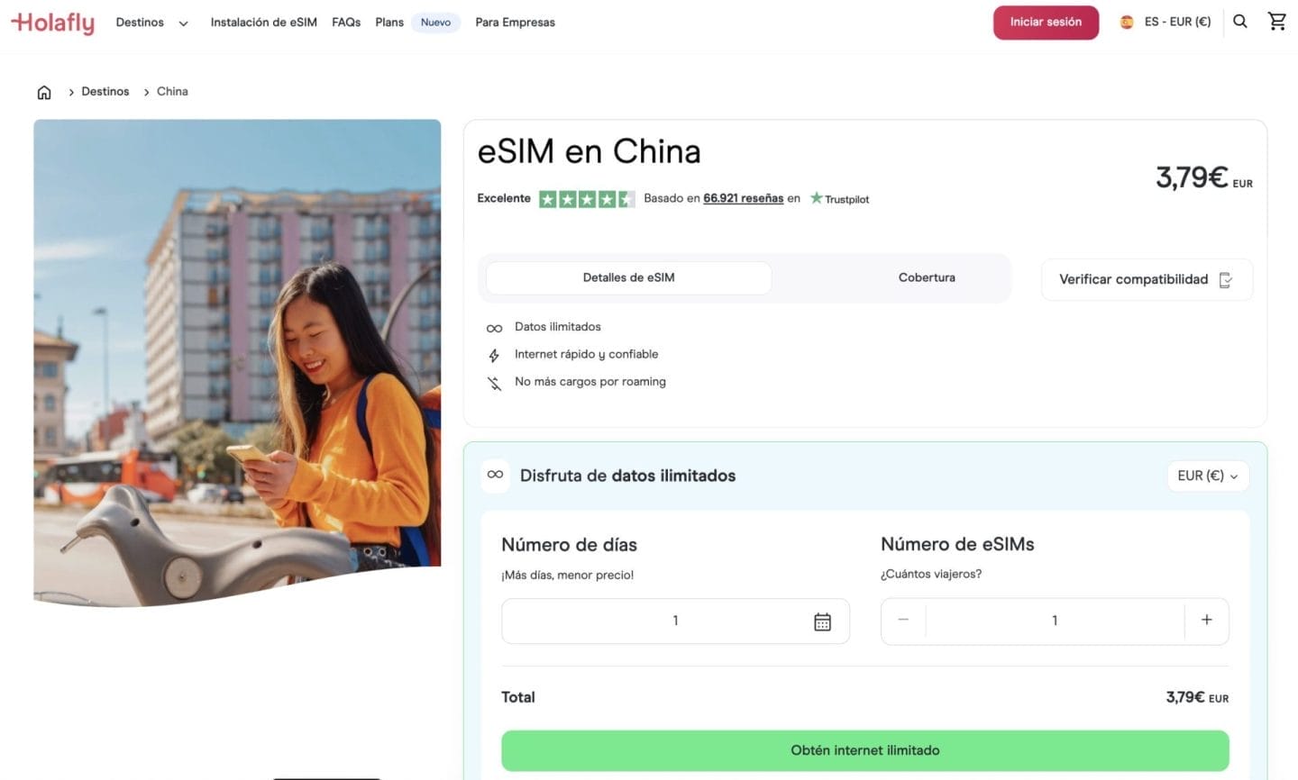 eSIM Holafly para China